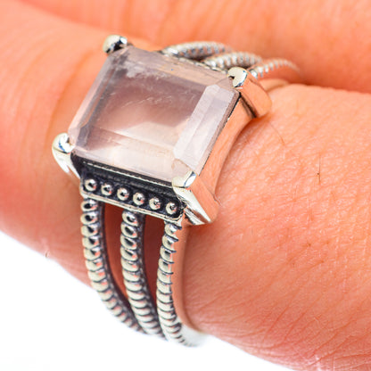 Rose Quartz Rings handcrafted by Ana Silver Co - RING63014