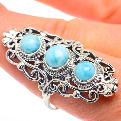 Larimar Rings handcrafted by Ana Silver Co - RING63038