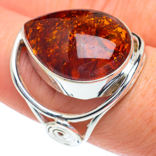 Baltic Amber Rings handcrafted by Ana Silver Co - RING63042