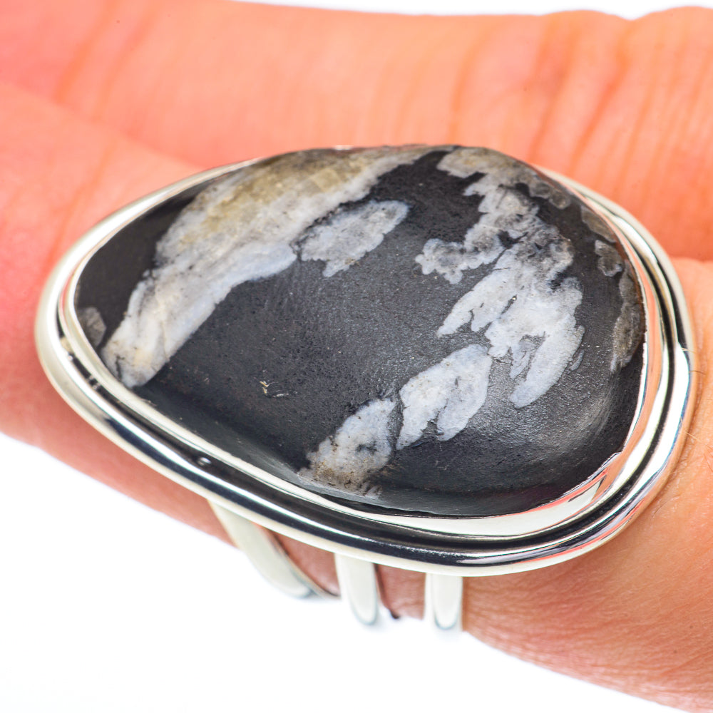 Chrysanthemum Stone Rings handcrafted by Ana Silver Co - RING63047