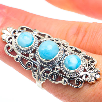 Larimar Rings handcrafted by Ana Silver Co - RING63049
