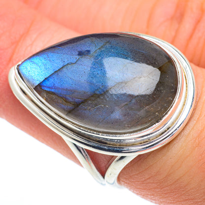 Labradorite Rings handcrafted by Ana Silver Co - RING63050