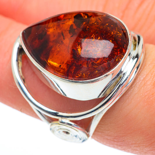Baltic Amber Rings handcrafted by Ana Silver Co - RING63054
