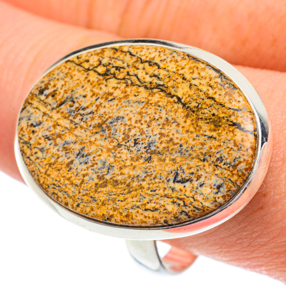 Picture Jasper Rings handcrafted by Ana Silver Co - RING63058
