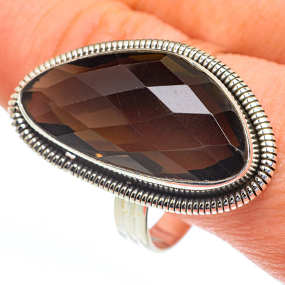 Smoky Quartz Rings handcrafted by Ana Silver Co - RING63059