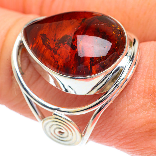 Baltic Amber Rings handcrafted by Ana Silver Co - RING63060