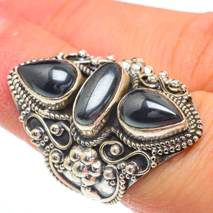 Hematite Rings handcrafted by Ana Silver Co - RING63067