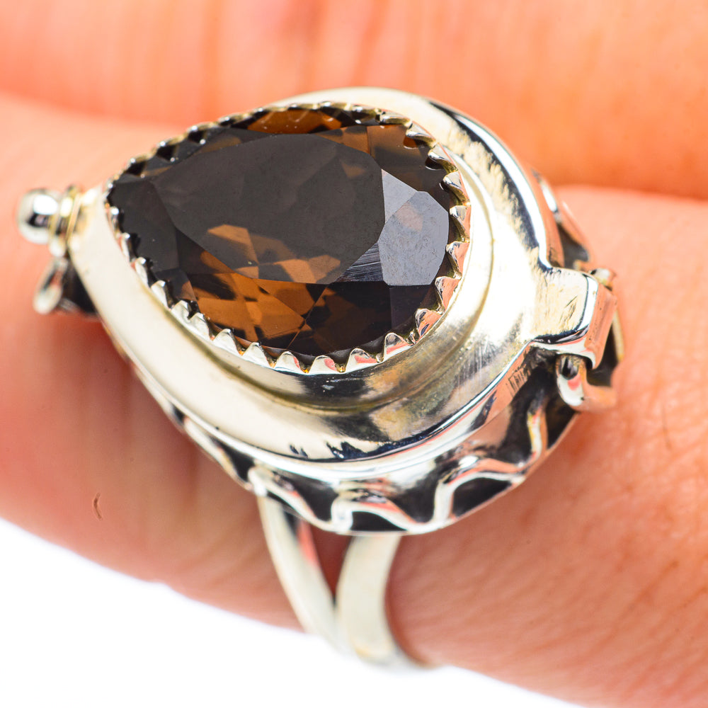 Smoky Quartz Rings handcrafted by Ana Silver Co - RING63072