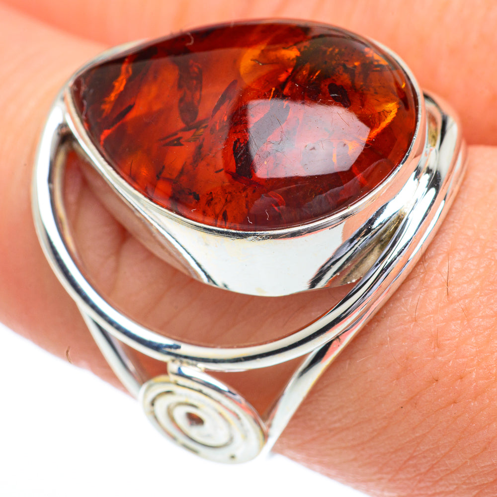 Baltic Amber Rings handcrafted by Ana Silver Co - RING63074