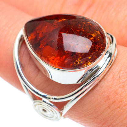 Baltic Amber Rings handcrafted by Ana Silver Co - RING63086