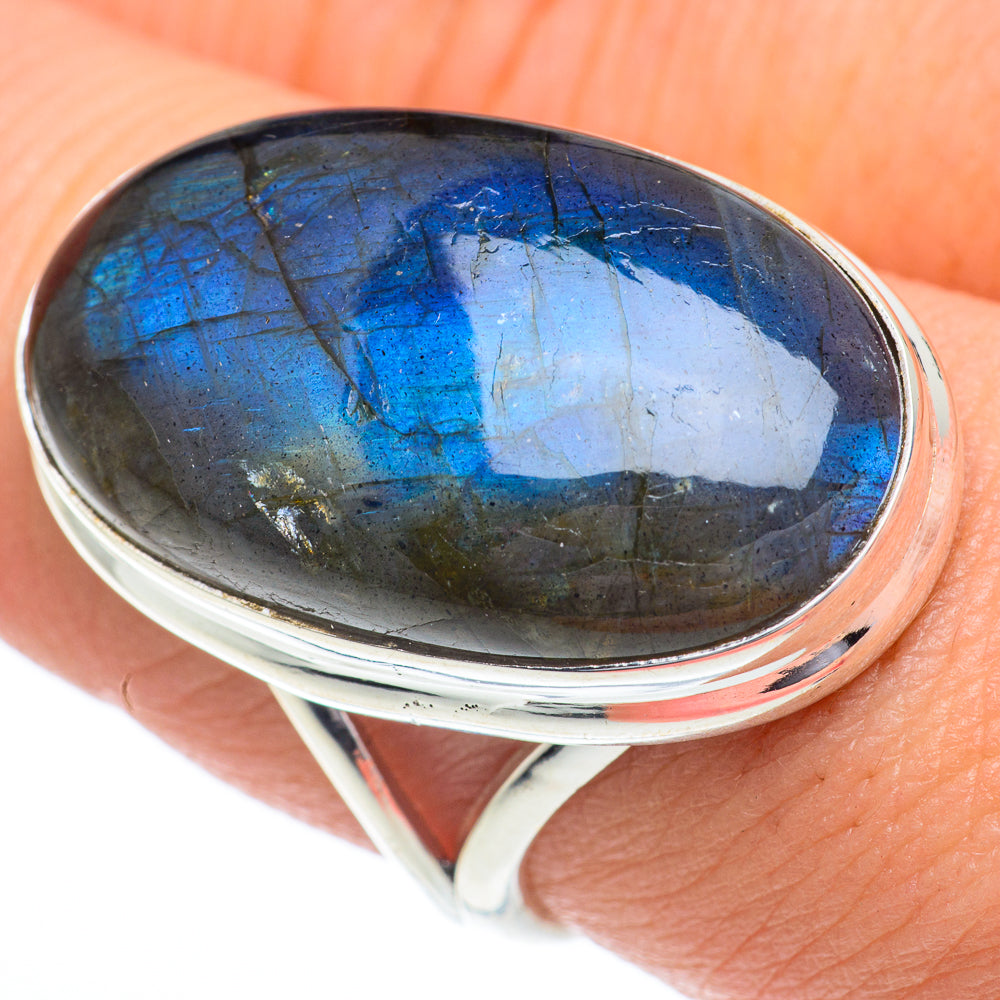 Labradorite Rings handcrafted by Ana Silver Co - RING63088