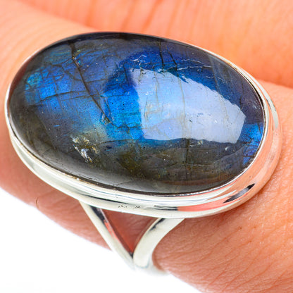 Labradorite Rings handcrafted by Ana Silver Co - RING63088