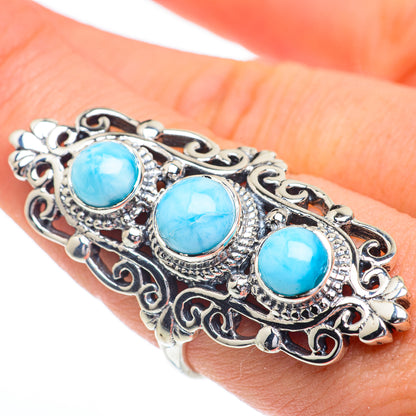 Larimar Rings handcrafted by Ana Silver Co - RING63091
