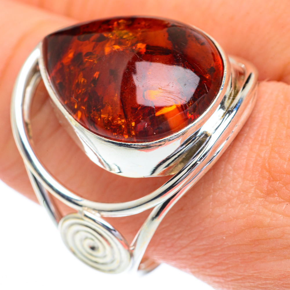 Baltic Amber Rings handcrafted by Ana Silver Co - RING63095