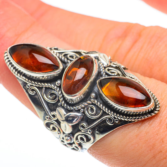 Baltic Amber Rings handcrafted by Ana Silver Co - RING63099