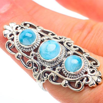 Larimar Rings handcrafted by Ana Silver Co - RING63103