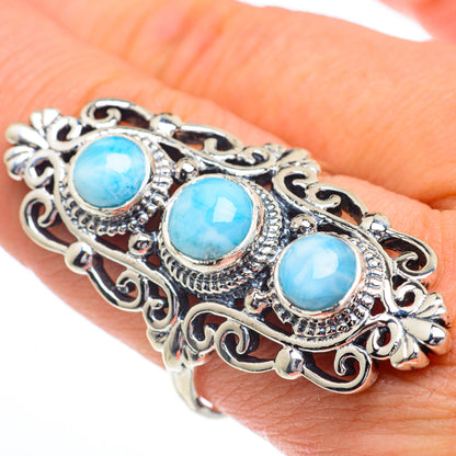 Larimar Rings handcrafted by Ana Silver Co - RING63106