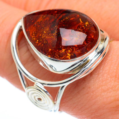 Baltic Amber Rings handcrafted by Ana Silver Co - RING63107