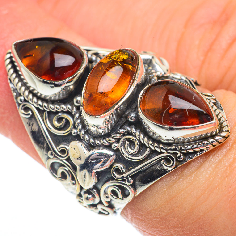 Baltic Amber Rings handcrafted by Ana Silver Co - RING63108