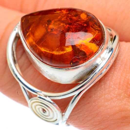 Baltic Amber Rings handcrafted by Ana Silver Co - RING63110