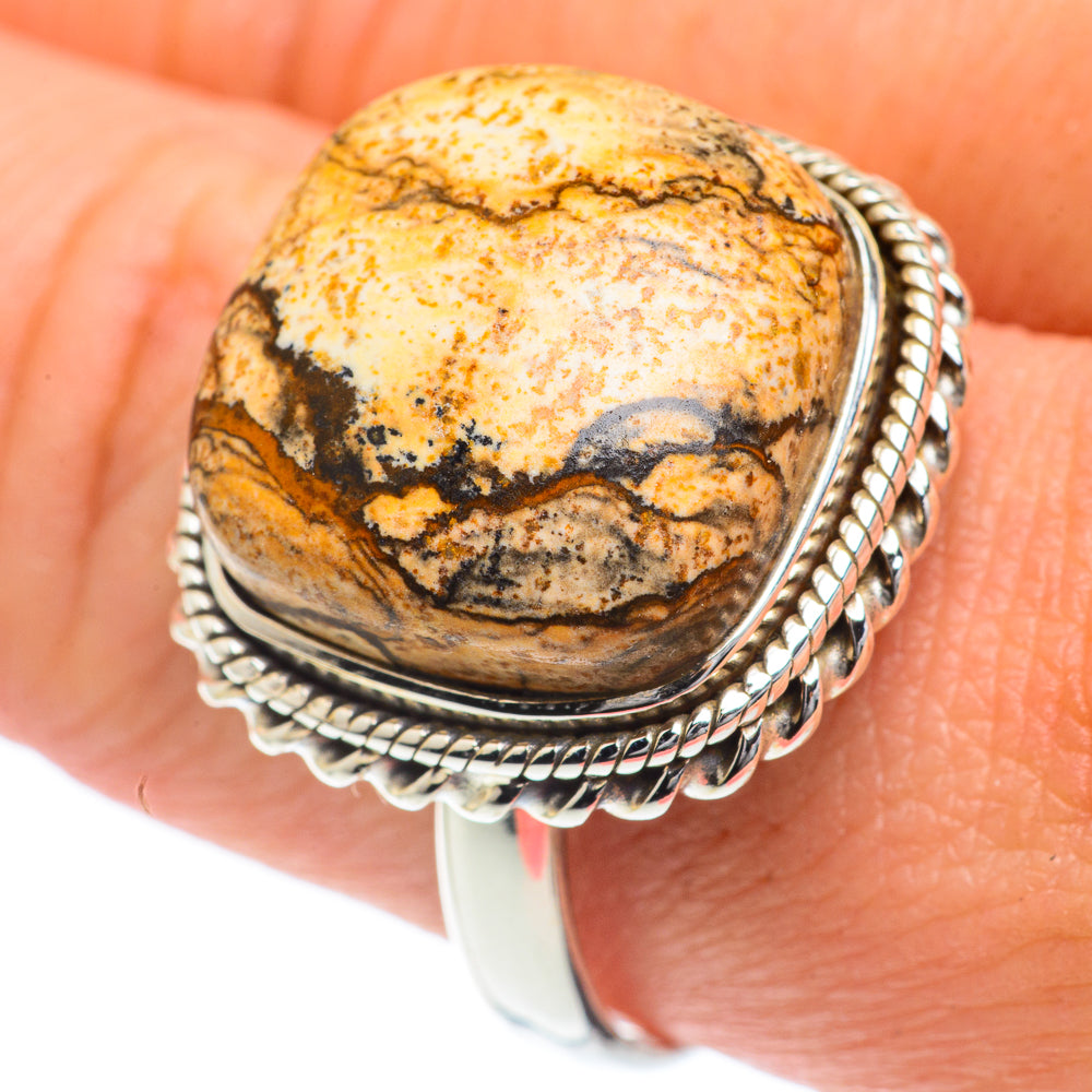 Picture Jasper Rings handcrafted by Ana Silver Co - RING63121