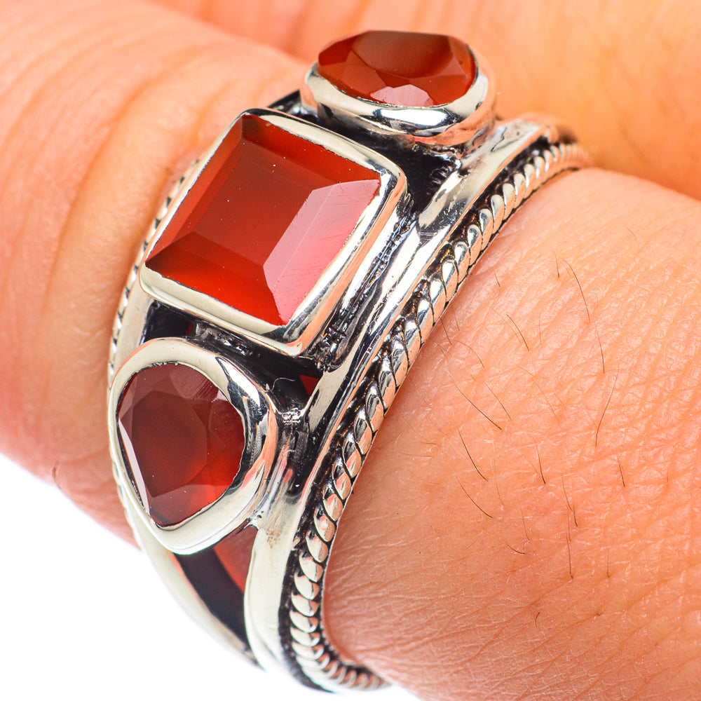 Carnelian Rings handcrafted by Ana Silver Co - RING63123