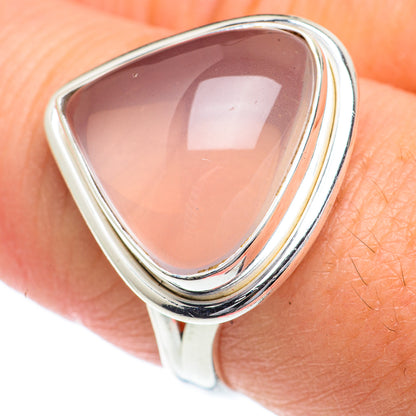 Rose Quartz Rings handcrafted by Ana Silver Co - RING63125