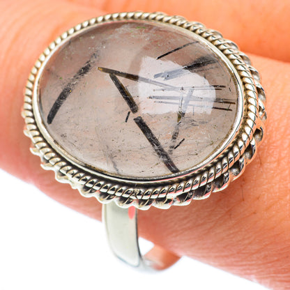 Tourmalinated Quartz Rings handcrafted by Ana Silver Co - RING63132