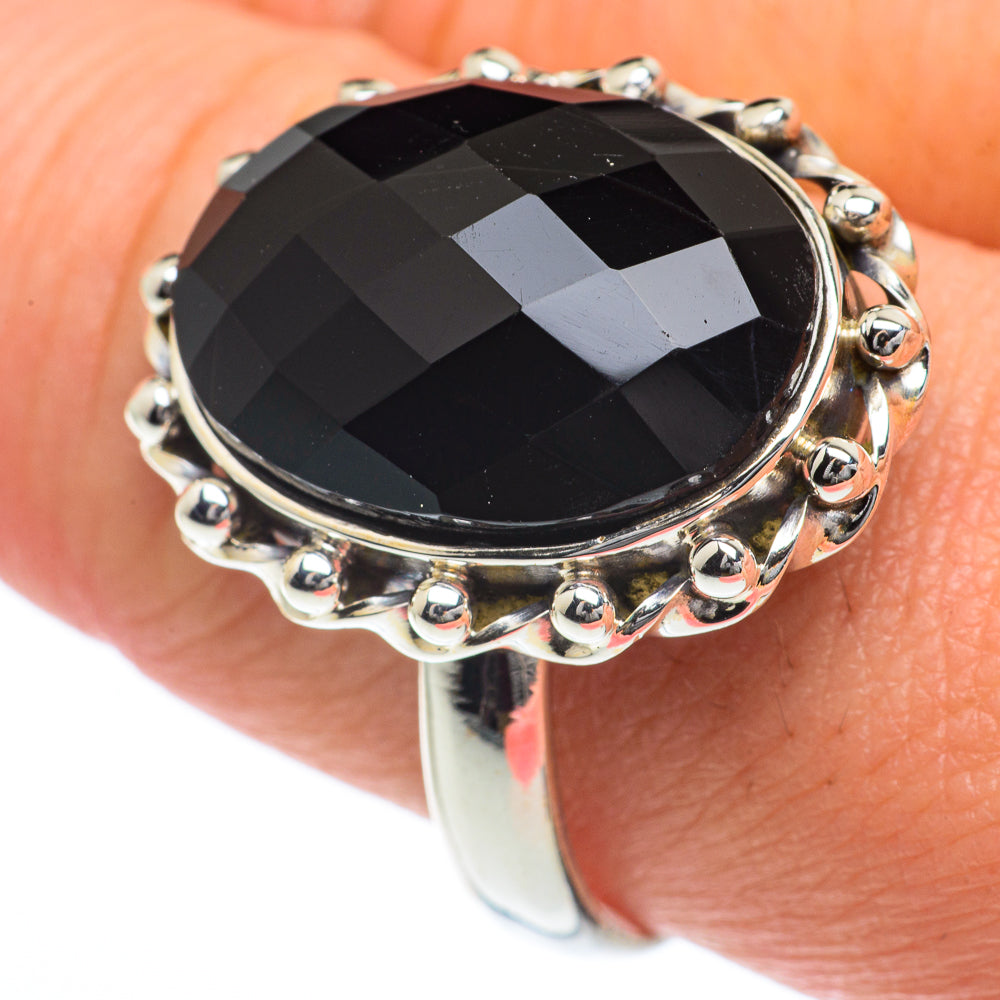 Black Onyx Rings handcrafted by Ana Silver Co - RING63133