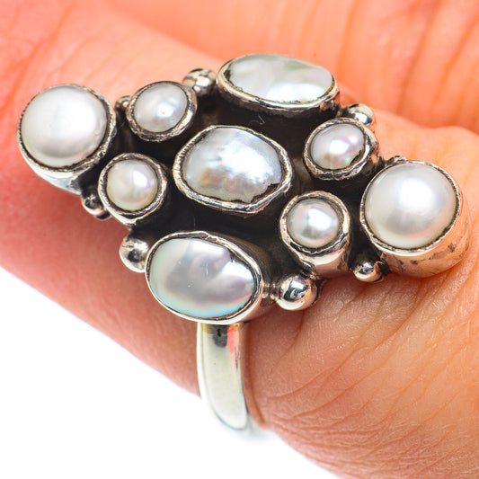 Cultured Pearl Rings handcrafted by Ana Silver Co - RING63134