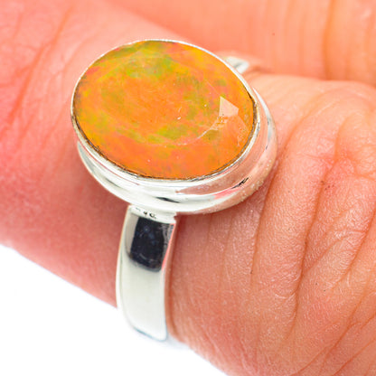 Ethiopian Opal Rings handcrafted by Ana Silver Co - RING63138