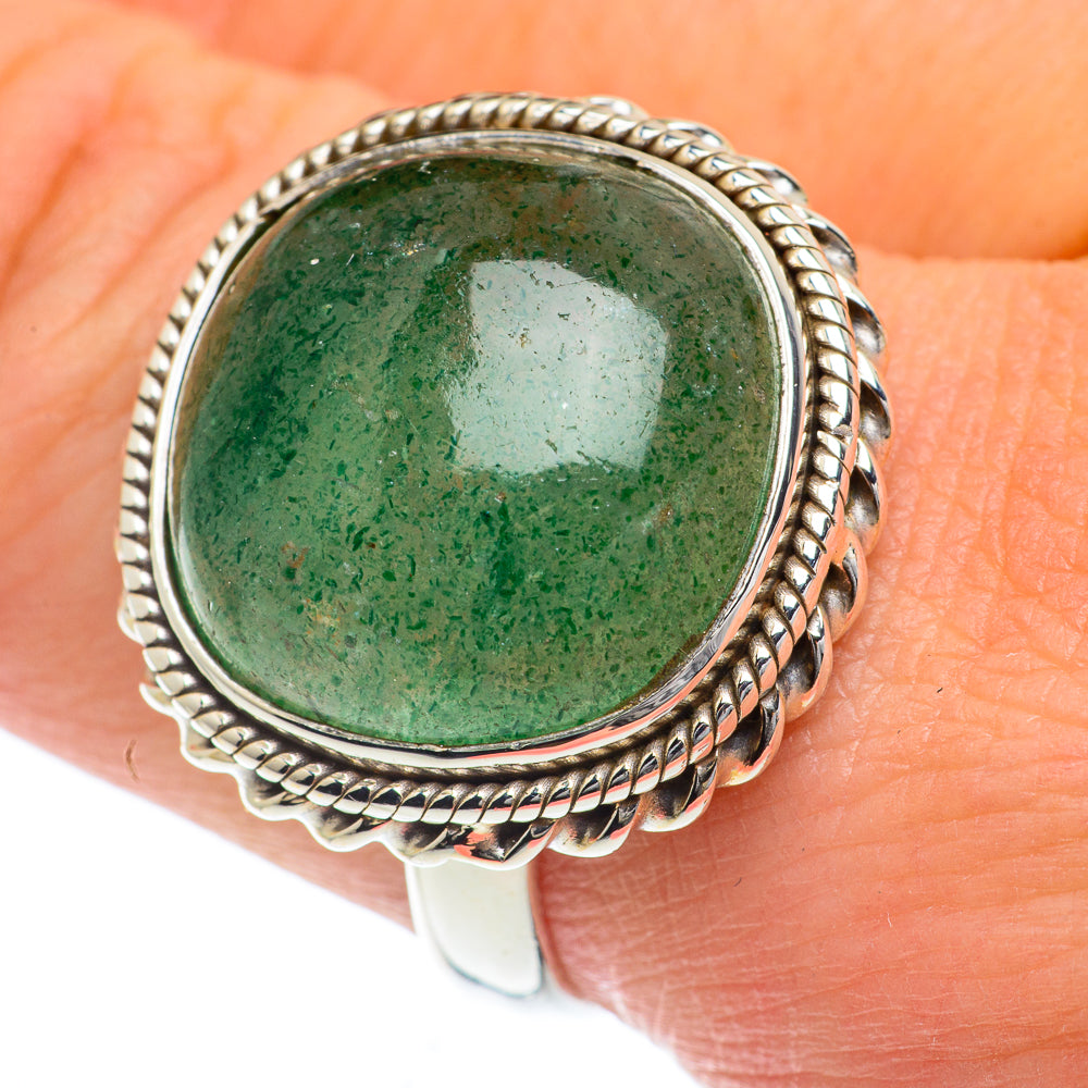 Green Aventurine Rings handcrafted by Ana Silver Co - RING63146