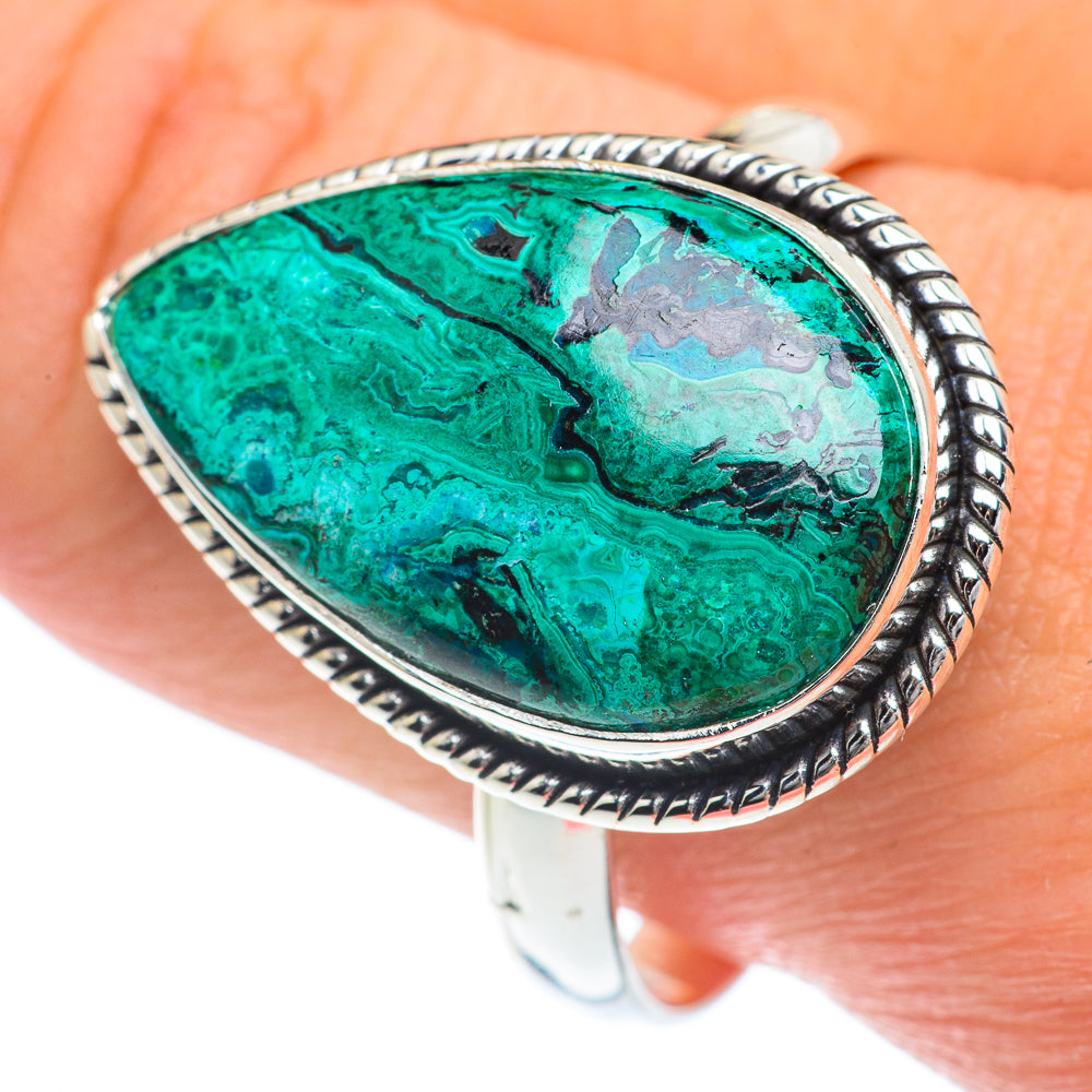 Chrysocolla Rings handcrafted by Ana Silver Co - RING63147
