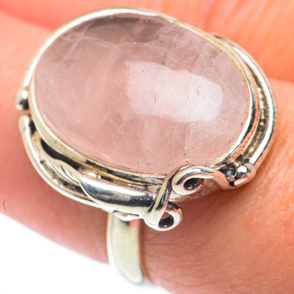 Rose Quartz Rings handcrafted by Ana Silver Co - RING63153