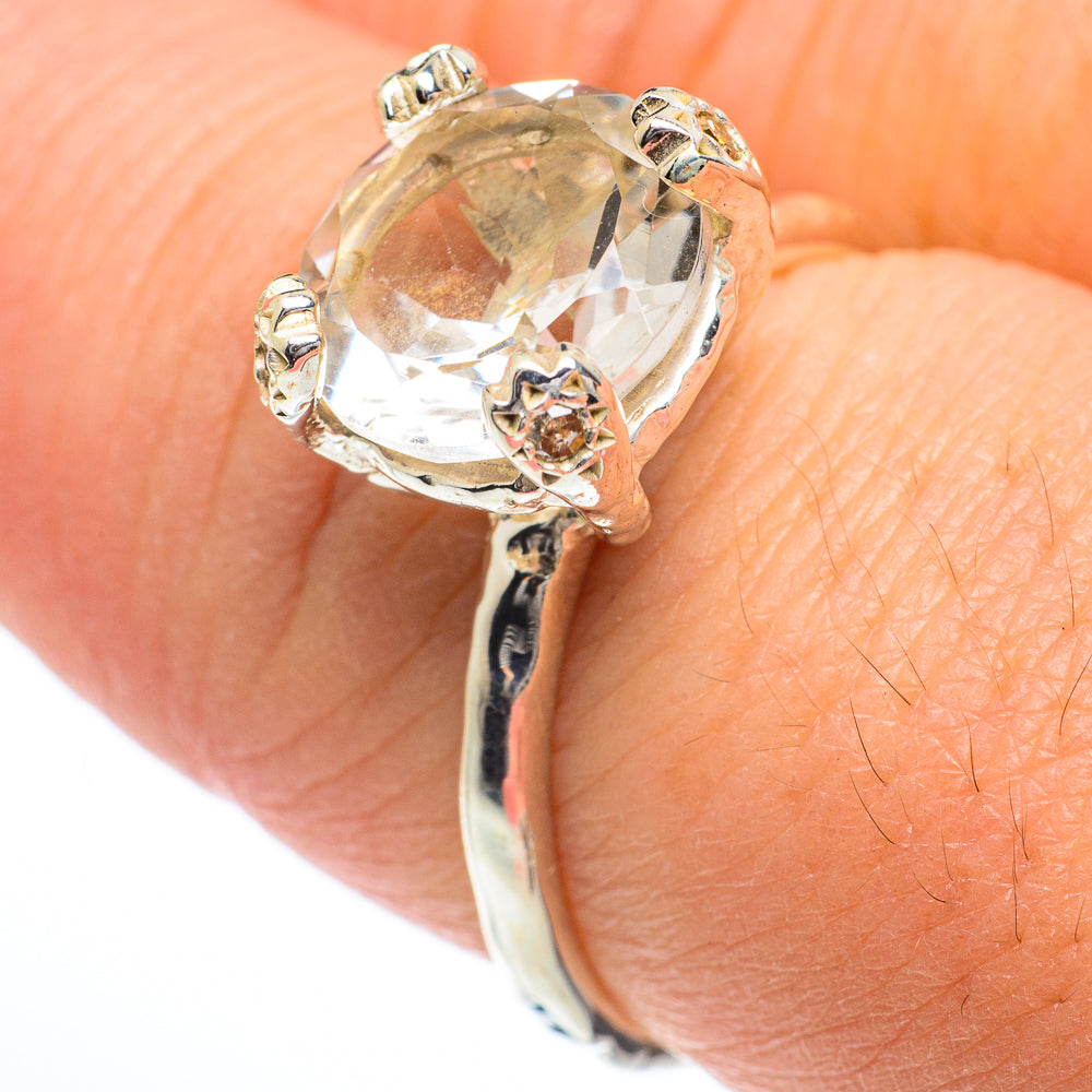 White Quartz Rings handcrafted by Ana Silver Co - RING63162