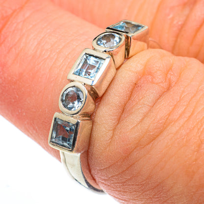 Blue Topaz Rings handcrafted by Ana Silver Co - RING63172