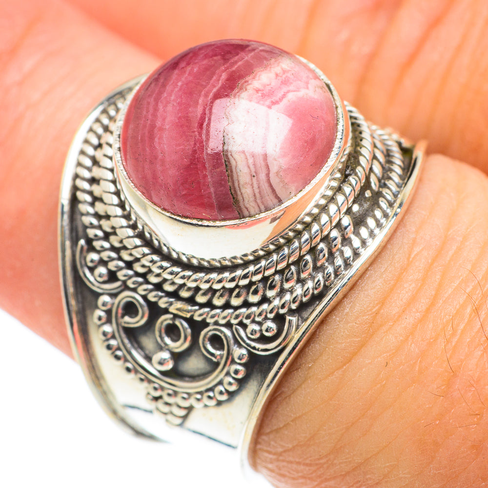 Rhodochrosite Rings handcrafted by Ana Silver Co - RING63180