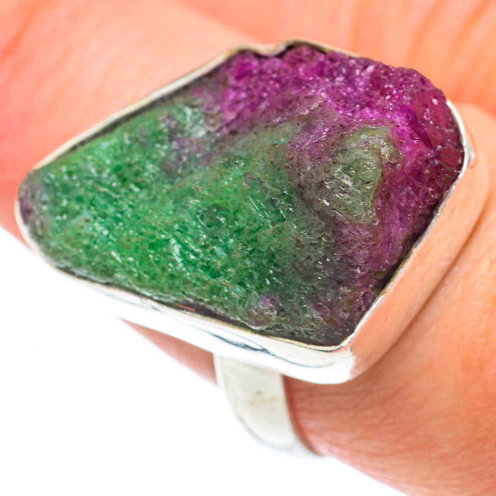 Ruby Zoisite Rings handcrafted by Ana Silver Co - RING63191