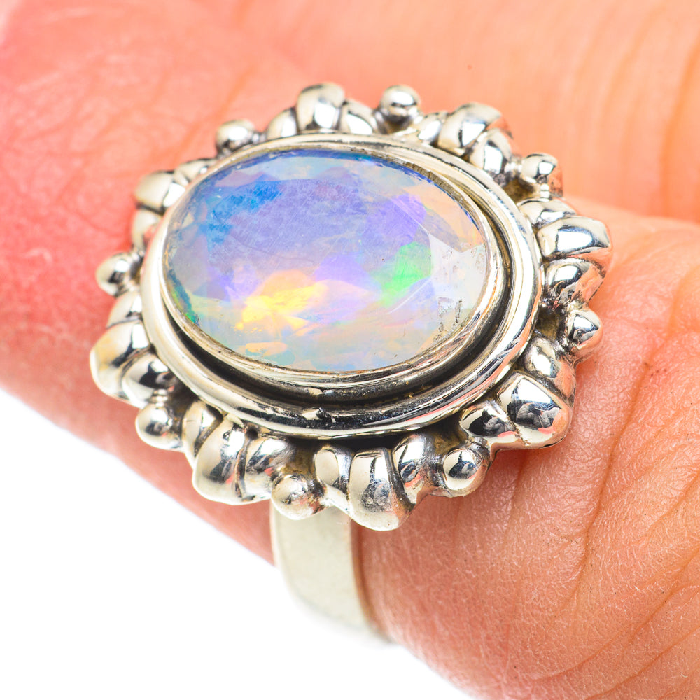 Ethiopian Opal Rings handcrafted by Ana Silver Co - RING63193