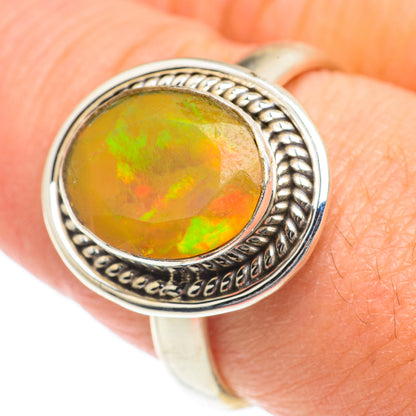 Ethiopian Opal Rings handcrafted by Ana Silver Co - RING63194
