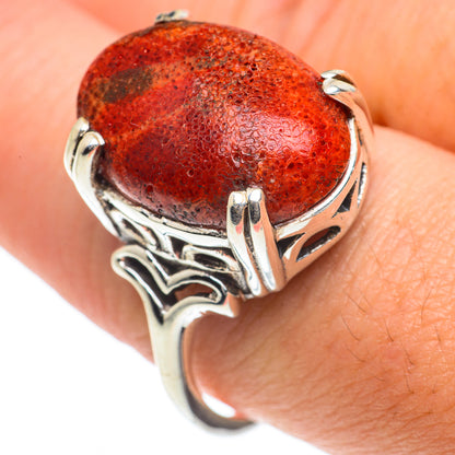 Sponge Coral Rings handcrafted by Ana Silver Co - RING63205