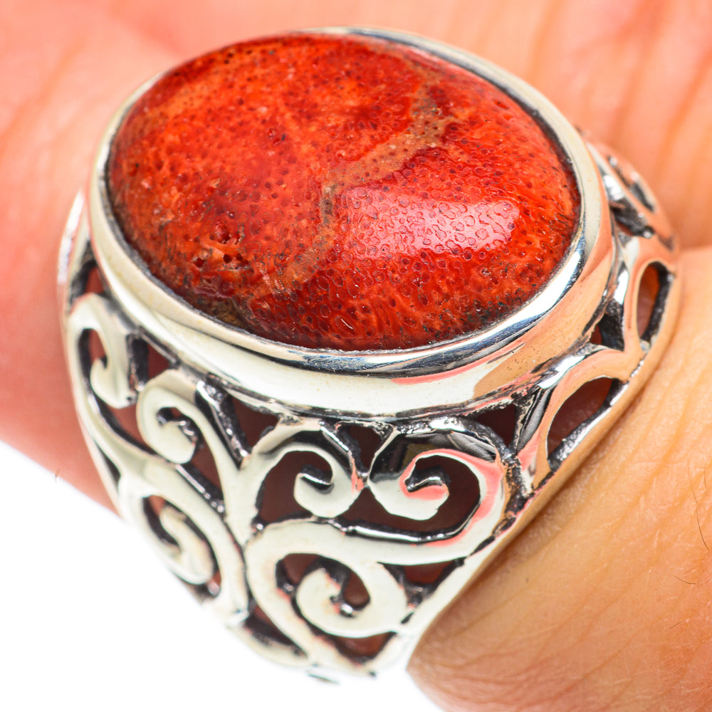 Sponge Coral Rings handcrafted by Ana Silver Co - RING63206