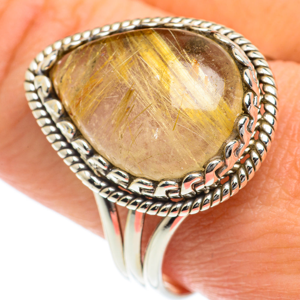 Rutilated Quartz Rings handcrafted by Ana Silver Co - RING63213