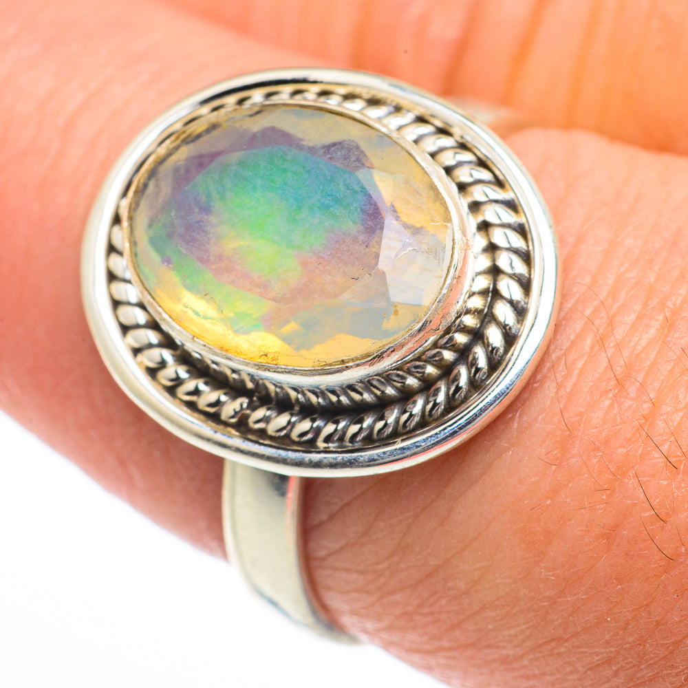 Ethiopian Opal Rings handcrafted by Ana Silver Co - RING63219