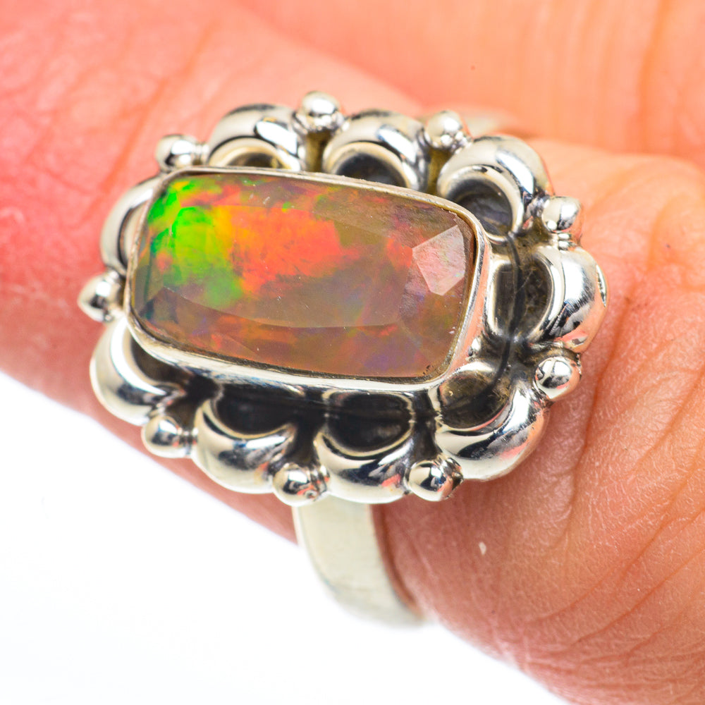 Ethiopian Opal Rings handcrafted by Ana Silver Co - RING63220