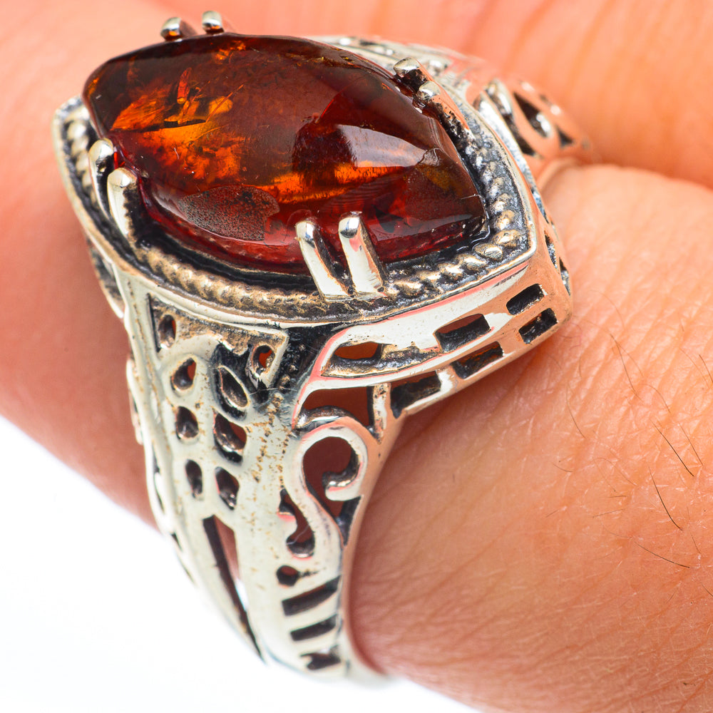 Baltic Amber Rings handcrafted by Ana Silver Co - RING63231