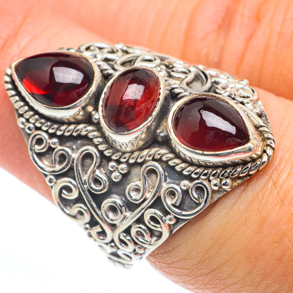 Garnet Rings handcrafted by Ana Silver Co - RING63234