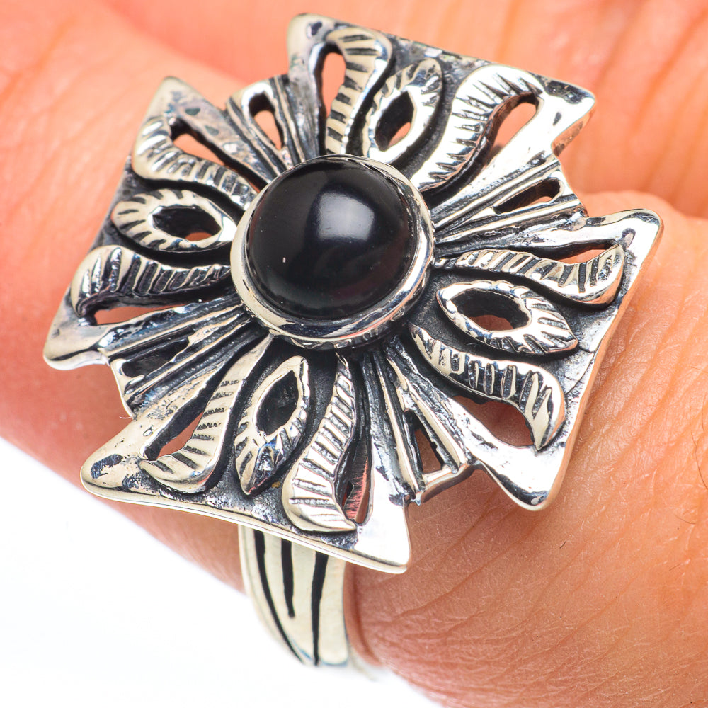 Black Onyx Rings handcrafted by Ana Silver Co - RING63238