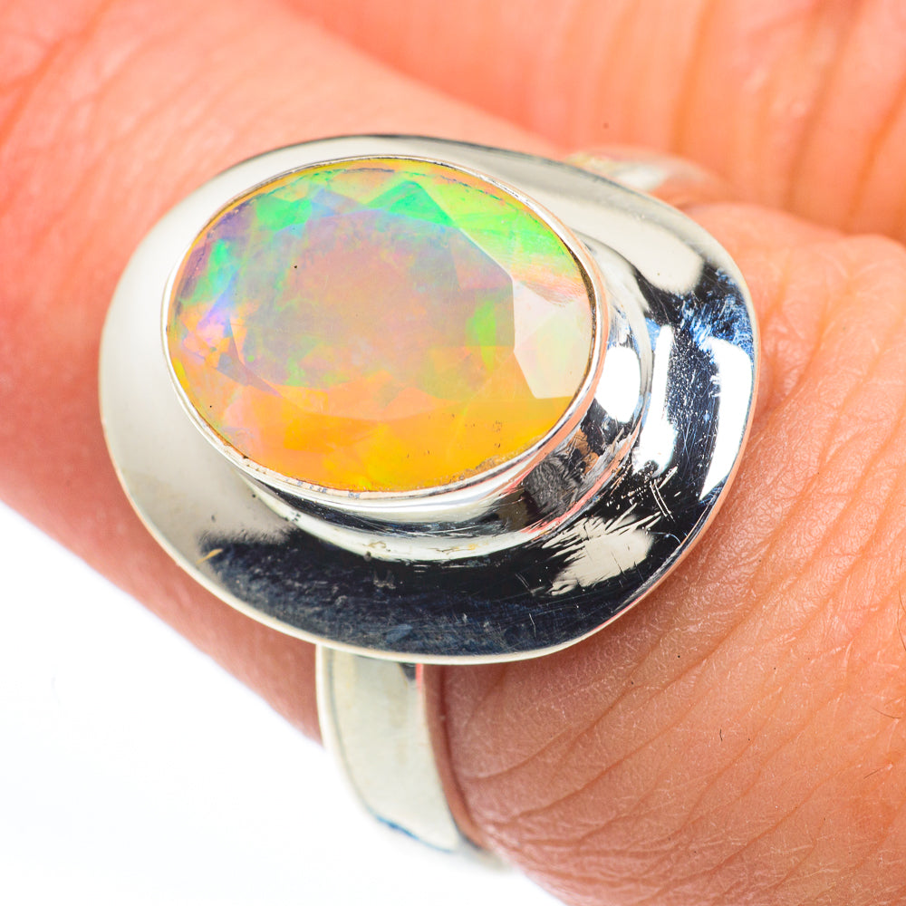Ethiopian Opal Rings handcrafted by Ana Silver Co - RING63242