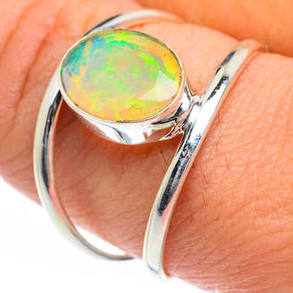 Ethiopian Opal Rings handcrafted by Ana Silver Co - RING63243